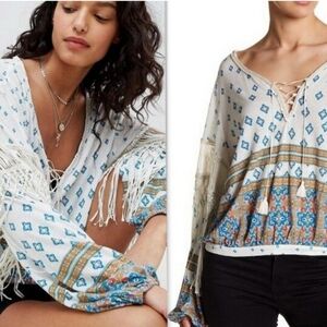 Free People Macrame top size Small